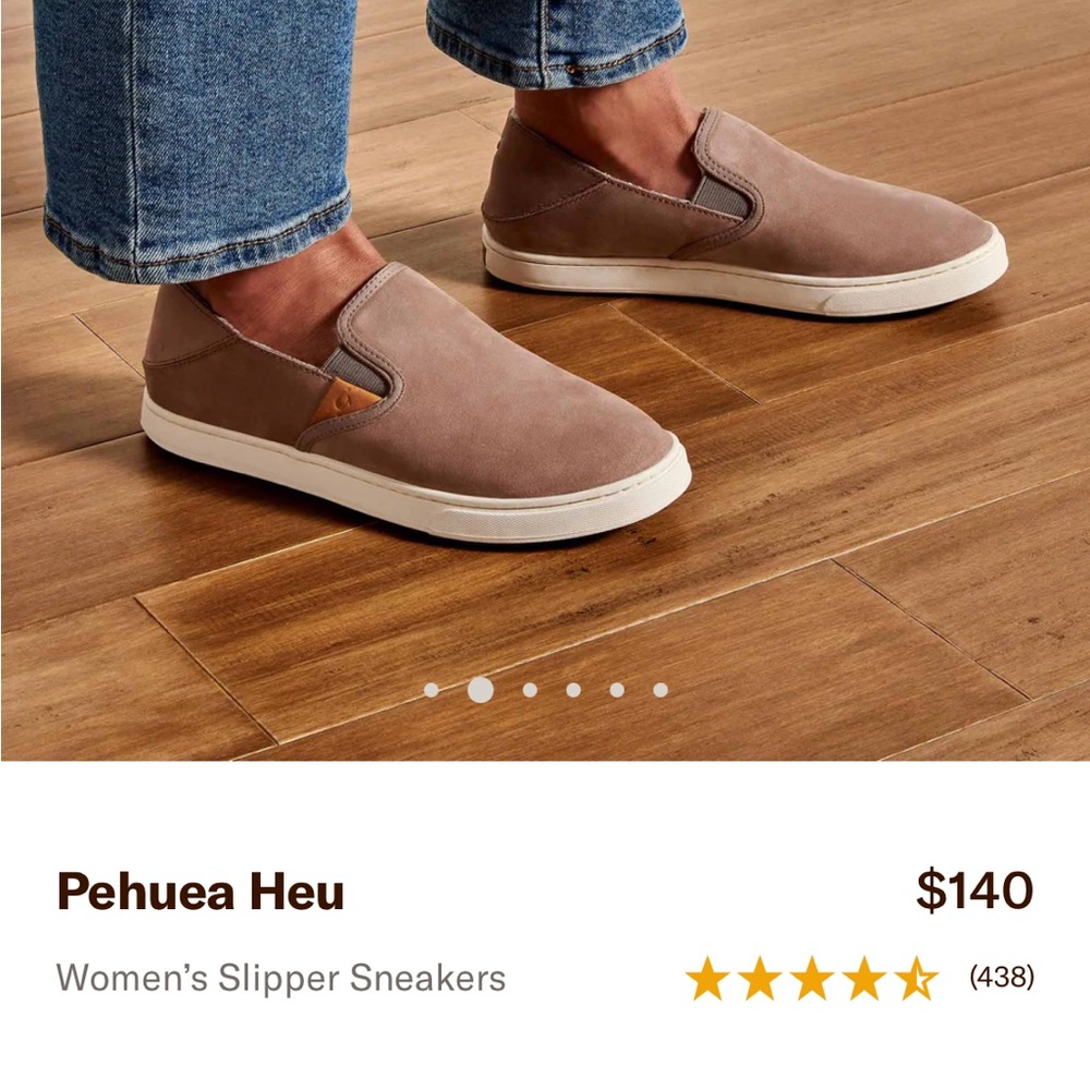 Olukai Pehuea Heu 9W 
Women’s Slipper Sneakers